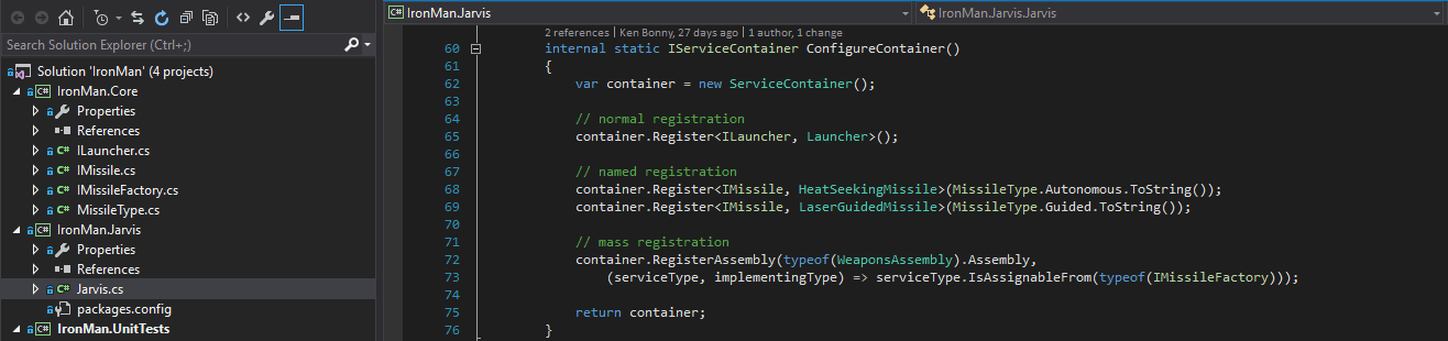 Unit testing part 7: Wiring it all up
